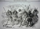 Sikh soldiers, from a sketch by an Officer of the Bengal Engineers, published in 'The Illustrated London News', 28th March, 1846