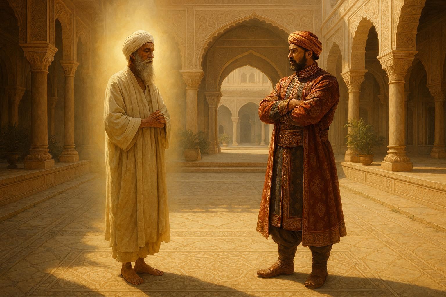 The merchant on his journey seeking more wealth