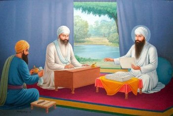 Guru Arjan and Bhai Gurdas