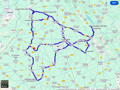 Google Route Google Maps route using the original destination order